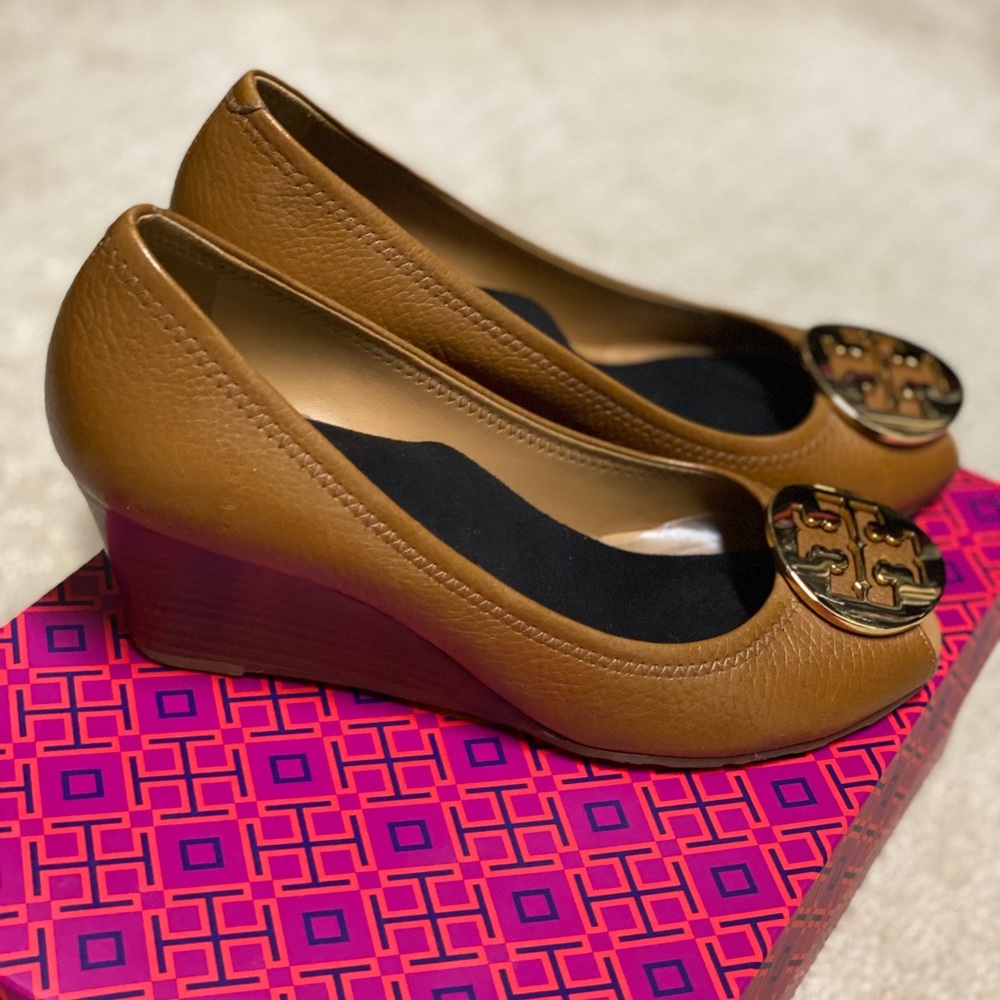 Tory Burch leather wedges